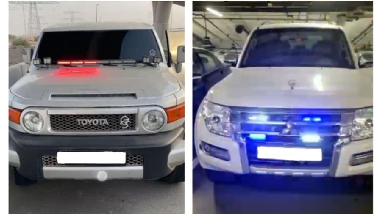 വാഹനത്തില് പൊലീസ് എമര്ജന്സി ലൈറ്റ് ഉപയോഗിച്ചു; ദുബൈയില് രണ്ടുപേര് അറസ്റ്റില് വാഹനത്തില് പൊലീസ് എമര്ജന്സി ലൈറ്റ് ഉപയോഗിച്ചു; ദുബൈയില് രണ്ടുപേര് അറസ്റ്റില്