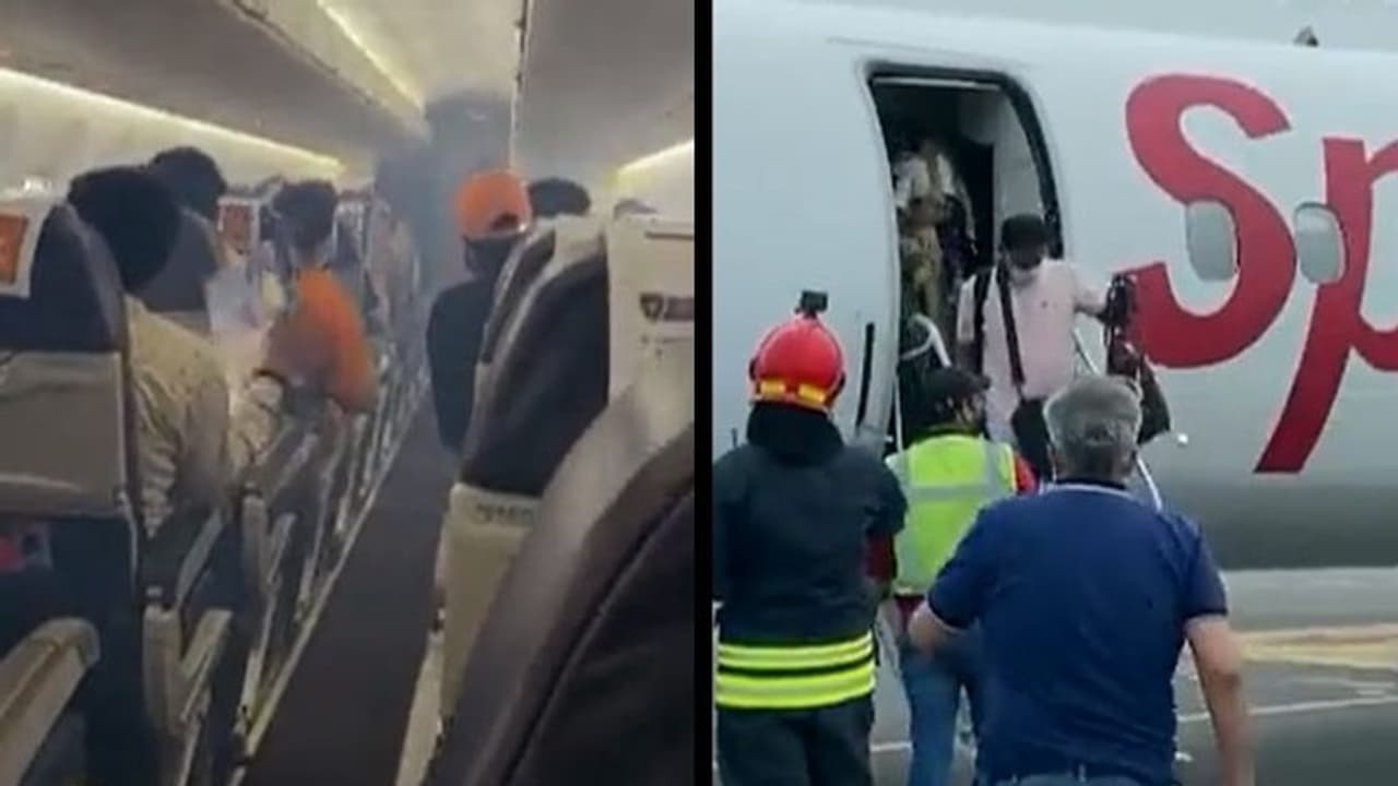 দিল্লি থেকে ছাড়া স্পাইস জেটের বিমানে মাঝ আকাশে আগুন আতঙ্ক, কালো ধোঁয়া গ্রাস করল প্যাসেজ্ঞার লাউঞ্জ দিল্লি থেকে ছাড়া স্পাইস জেটের বিমানে মাঝ আকাশে আগুন আতঙ্ক, কালো ধোঁয়া গ্রাস করল প্যাসেজ্ঞার লাউঞ্জ