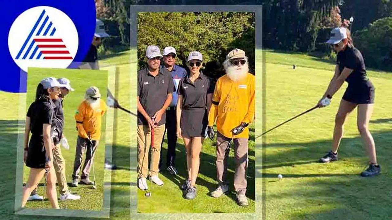 ಸದ್ಗುರು ಜೊತೆ ಗಾಲ್ಫ್ ಕ್ಲಬ್‌ನಲ್ಲಿ ರಕುಲ್ ಮತ್ತು ಕಪಿಲ್ ದೇವ್