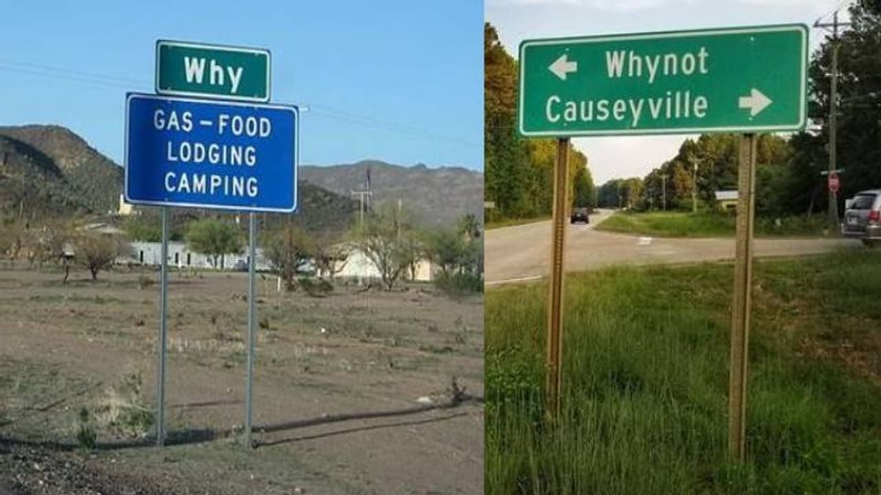 കോണ്ടം, നോ നെയിം, വൈ, വൈ നോട്ട്; വിചിത്രമായ പേരുകളുള്ള സ്ഥലങ്ങൾ കോണ്ടം, നോ നെയിം, വൈ, വൈ നോട്ട്; വിചിത്രമായ പേരുകളുള്ള സ്ഥലങ്ങൾ