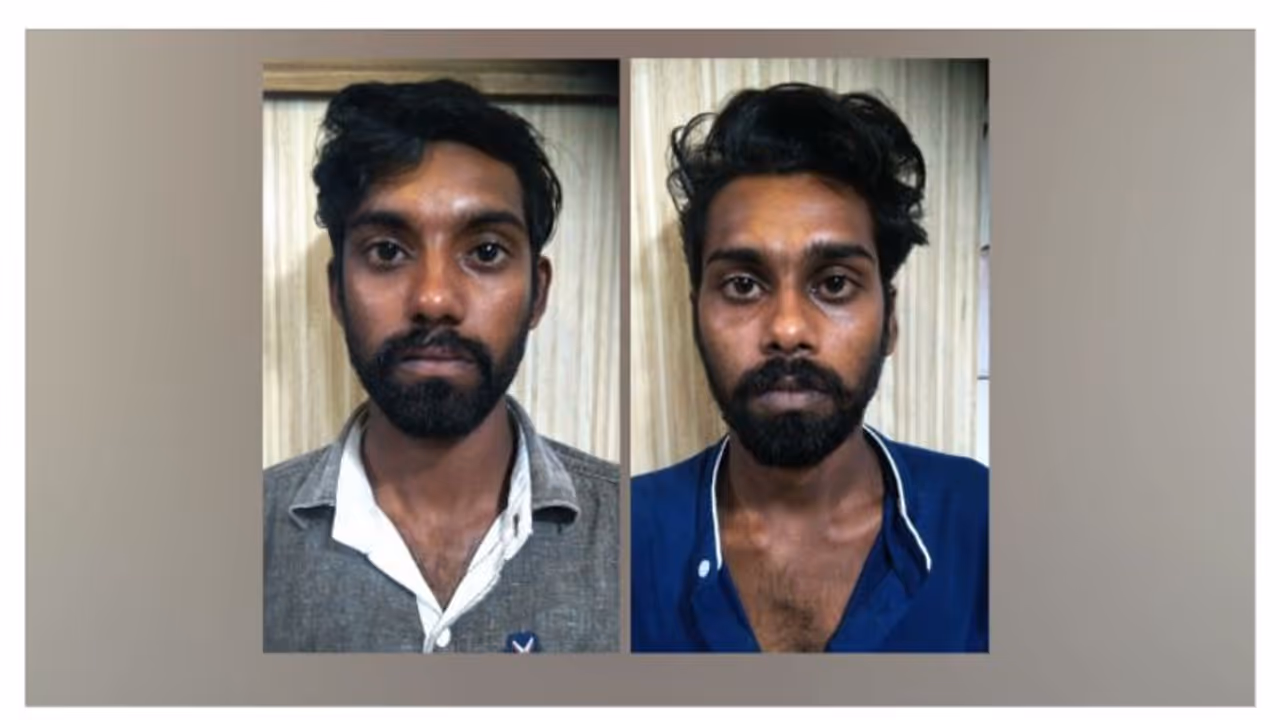 ബൈക്കിലെത്തി സ്ത്രീകളുടെ മാല പൊട്ടിക്കുന്ന സഹോദരങ്ങൾ അറസ്റ്റിൽ ബൈക്കിലെത്തി സ്ത്രീകളുടെ മാല പൊട്ടിക്കുന്ന സഹോദരങ്ങൾ അറസ്റ്റിൽ