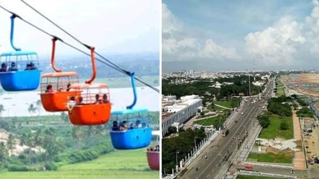 தமிழக அரசின் சூப்பர் திட்டம்.! மெரினா கடற்கரையை ரோப் கார் மூலம் 3 கி.மீ சுற்றிபார்க்கலாம்.? ஆராயும் அதிகாரிகள்