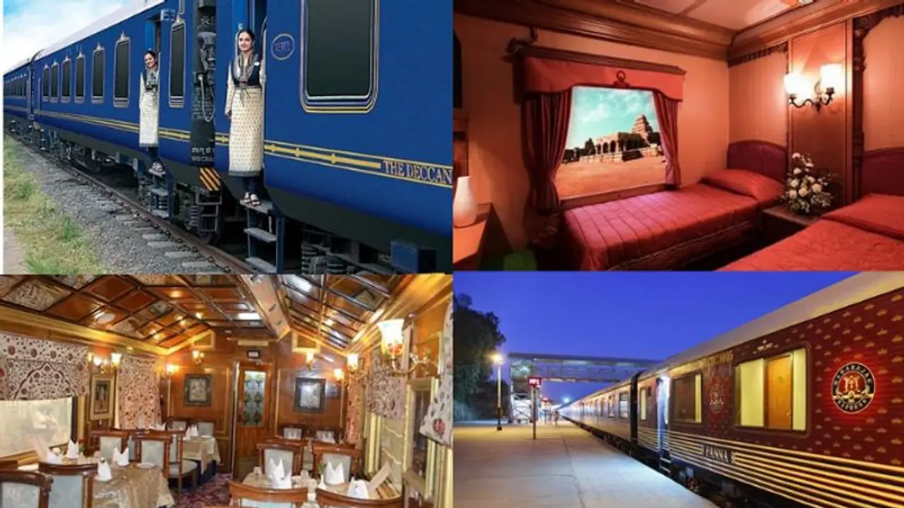 ರೋಮ್ಯಾಂಟಿಕ್ ಹನಿಮೂನ್ ಗಾಗಿ ಭಾರತದಲ್ಲಿರುವ 5 ಐಷಾರಾಮಿ ರೈಲುಗಳಿವು! ರೋಮ್ಯಾಂಟಿಕ್ ಹನಿಮೂನ್ ಗಾಗಿ ಭಾರತದಲ್ಲಿರುವ 5 ಐಷಾರಾಮಿ ರೈಲುಗಳಿವು!
