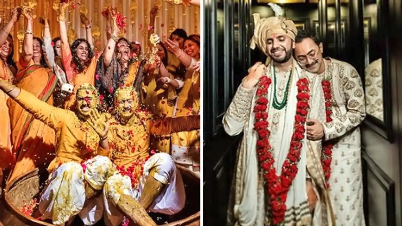 हम तो मैरिज करें GAY: हल्दी उबटन से लेकर वरमाला तक इस कपल ने निभाई शादी की हर रस्में, फोटोज वायरल हम तो मैरिज करें GAY: हल्दी उबटन से लेकर वरमाला तक इस कपल ने निभाई शादी की हर रस्में, फोटोज वायरल