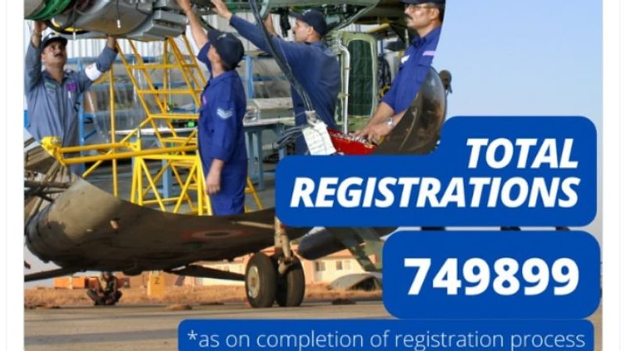 അഗ്നിപഥ് പദ്ധതി : വ്യോമസേനയിൽ റെക്കോർഡ് അപേക്ഷകർ അഗ്നിപഥ് പദ്ധതി : വ്യോമസേനയിൽ റെക്കോർഡ് അപേക്ഷകർ