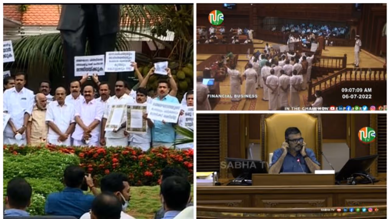 ചോദ്യോത്തര വേളയിലെ ബഹളം മൂലം സഭ നടപടി ഉപേക്ഷിക്കല്: കീഴ്വഴക്കം ഉണ്ടെന്ന് സ്പീക്കറുടെ ഓഫീസ് ചോദ്യോത്തര വേളയിലെ ബഹളം മൂലം സഭ നടപടി ഉപേക്ഷിക്കല്: കീഴ്വഴക്കം ഉണ്ടെന്ന് സ്പീക്കറുടെ ഓഫീസ്