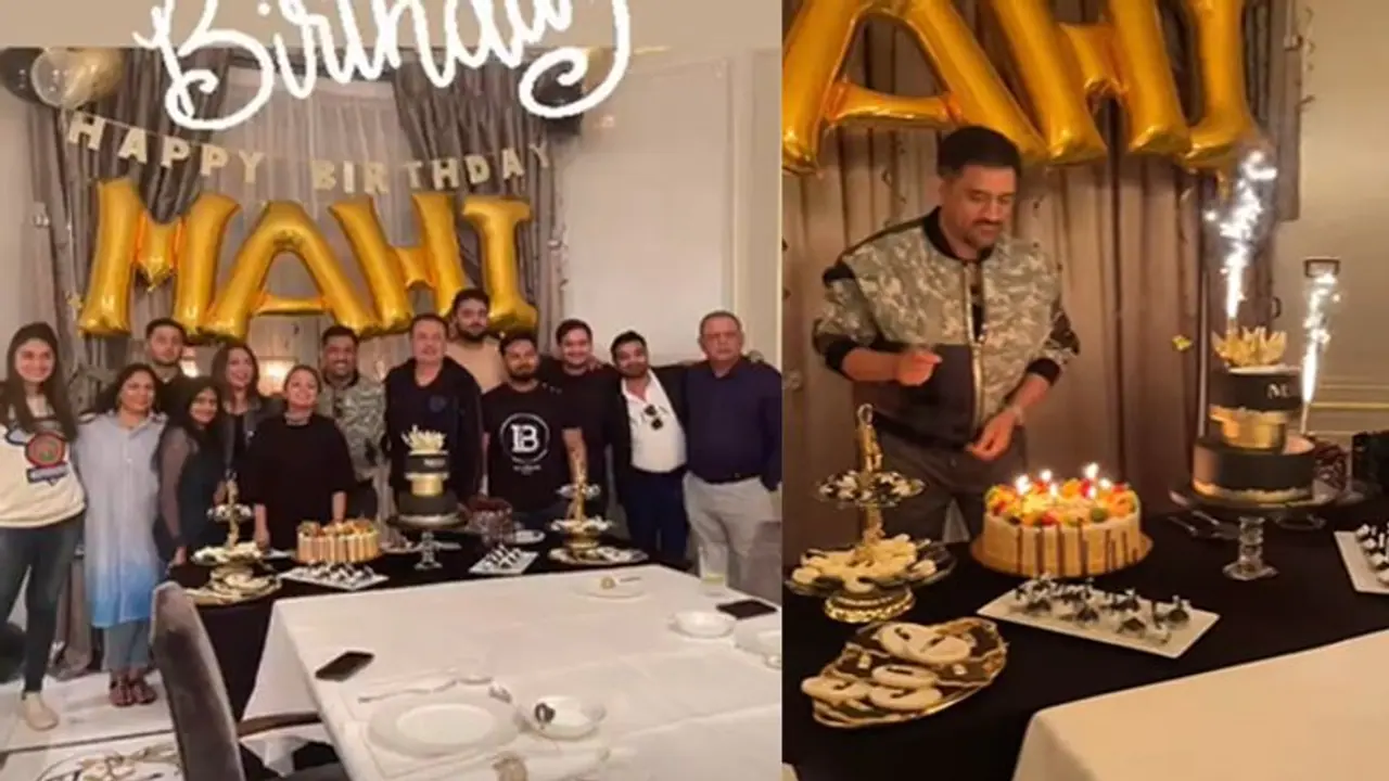MS Dhoni Birthday এমএস ধোনির জন্মদিন, লন্ডনে রাজকীয় বার্থ ডে পার্টির ভিডিও শেয়ার করলেন সাক্ষী 