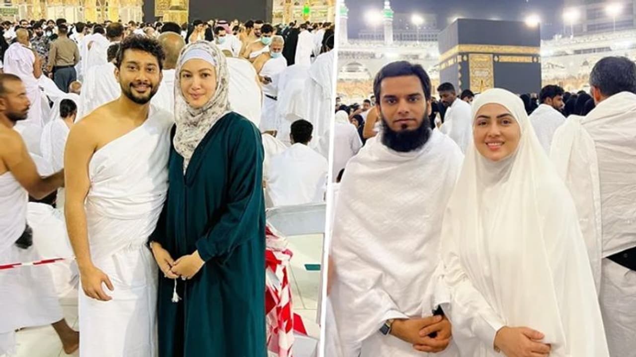 Hajj 2022: Gauahar Khan to Sana Khan to Ali Fazal: Indian celebrities who performed Umrah this year Hajj 2022: Gauahar Khan to Sana Khan to Ali Fazal: Indian celebrities who performed Umrah this year