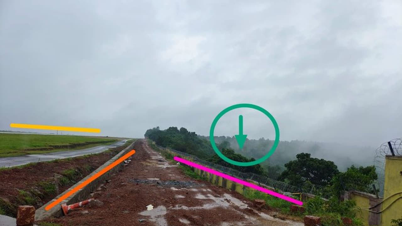 ರನ್‌ ವೇ ಸಮೀಪ ಗುಡ್ಡ ಕುಸಿತ: ಮಂಗಳೂರು ಏರ್ ಪೋರ್ಟ್ ರನ್ ವೇ ಸೇಫ್