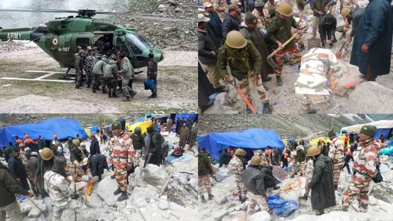 அமர்நாத்தில் நடந்த பயங்கரம்.. பலி எண்ணிக்கை 17ஆக உயர்வு.. யாத்திரை தற்காலிகமாக நிறுத்தம்..!