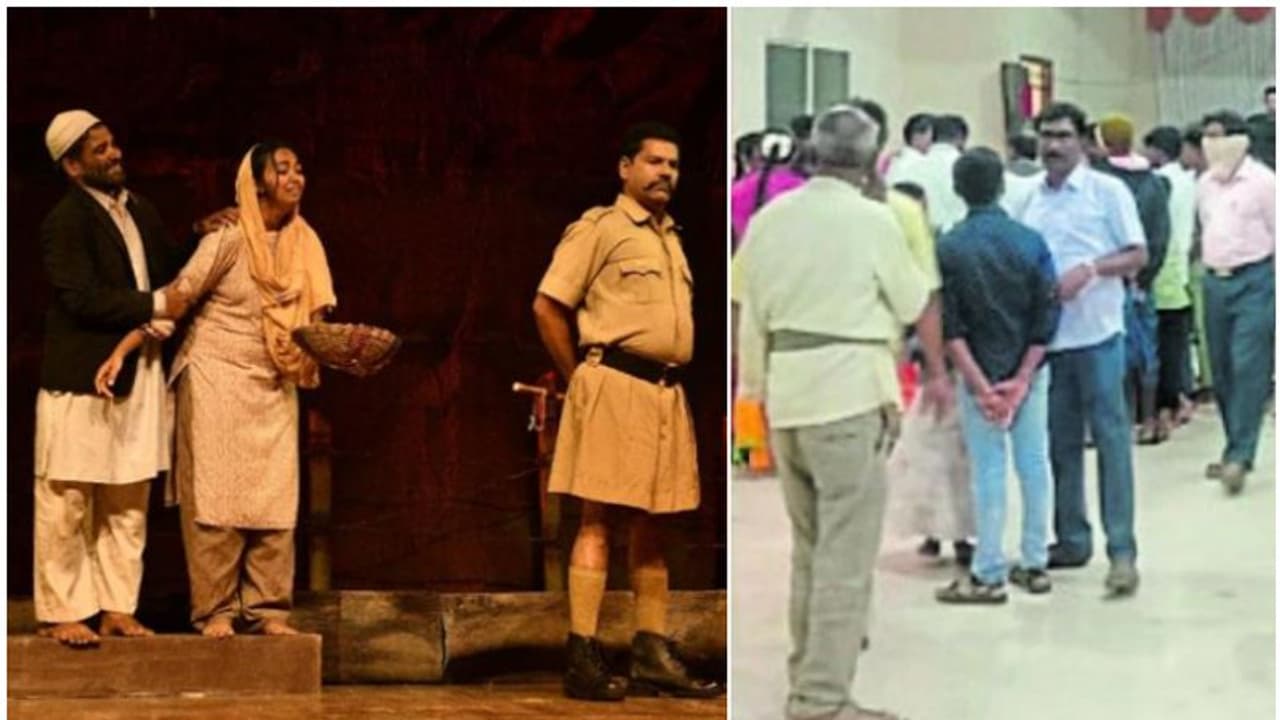 'ഇത് പോരാട്ടം'; ബജ്റംഗ്ദൾ വിലക്കിയ നാടകം വീണ്ടും അരങ്ങിലെത്തിക്കാന് നാടകസംഘം 'ഇത് പോരാട്ടം'; ബജ്റംഗ്ദൾ വിലക്കിയ നാടകം വീണ്ടും അരങ്ങിലെത്തിക്കാന് നാടകസംഘം