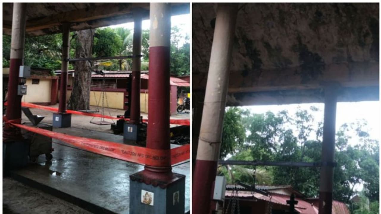 ചോറൂണിനിടെ അപകടം, ആനക്കൊട്ടിലിന്റെ കോൺക്രീറ്റ് ഭാഗം വീണ് കുഞ്ഞിന്റെ അമ്മയ്ക്ക് പരിക്ക് ചോറൂണിനിടെ അപകടം, ആനക്കൊട്ടിലിന്റെ കോൺക്രീറ്റ് ഭാഗം വീണ് കുഞ്ഞിന്റെ അമ്മയ്ക്ക് പരിക്ക്