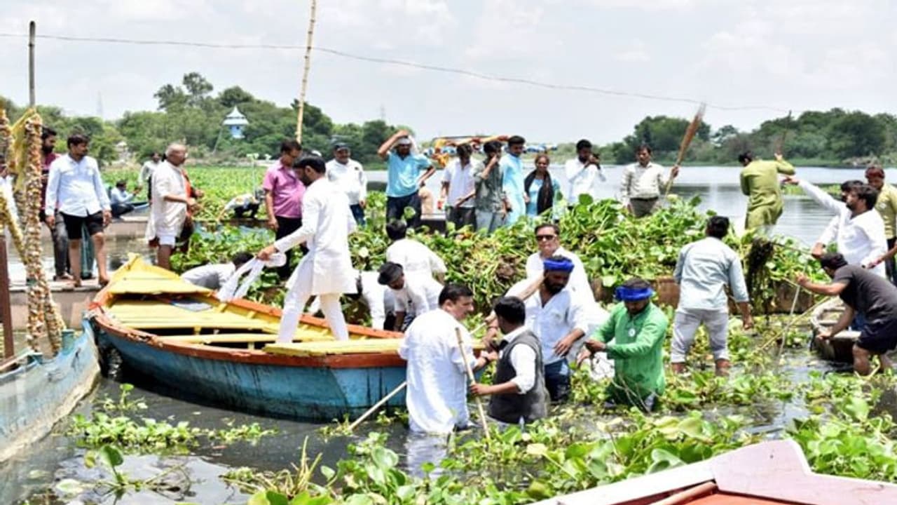 कूड़ाघर बन चुकी नदियों को 'आप' दिलाएगी जलकुंभी से मुक्ति, संजय सिंह बोले हम लोग चैन से नहीं बैठेंगे कूड़ाघर बन चुकी नदियों को 'आप' दिलाएगी जलकुंभी से मुक्ति, संजय सिंह बोले हम लोग चैन से नहीं बैठेंगे