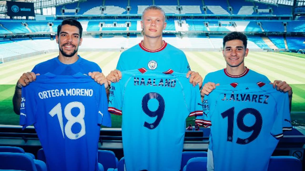 അസ്പലിക്വേറ്റ ബാഴ്‌സയില്‍? അല്‍വാരസിനേയും ഹാളണ്ടിനേയും സിറ്റി ആരാധകര്‍ക്ക് മുന്നില്‍ അവതരിപ്പിച്ചു