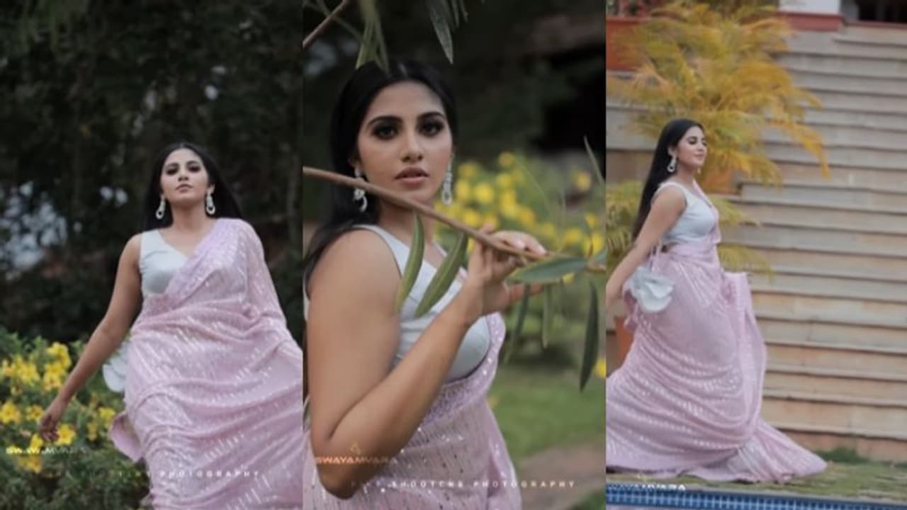സാരിയിൽ വീണ്ടും തിളങ്ങി 'കൺമണി', കാണാം കിടിലൻ ഫോട്ടോഷൂട്ട് വീഡിയോ