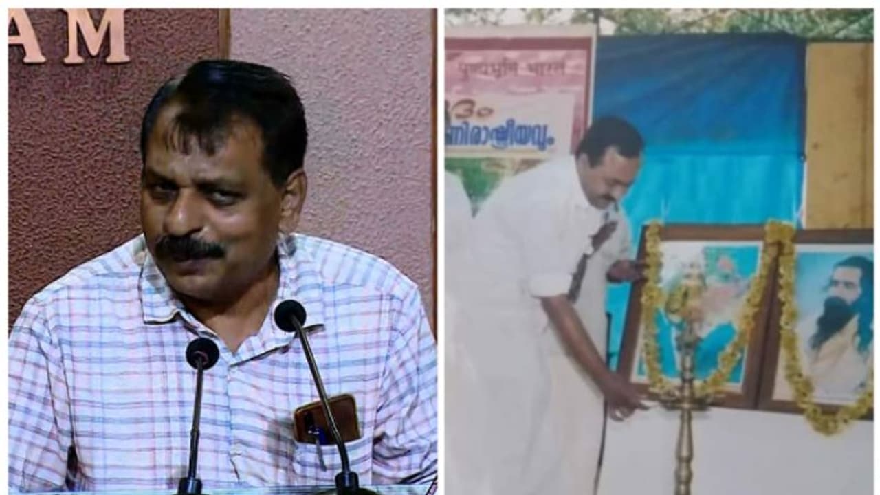 സതീശനെതിരെ വീണ്ടും ഹിന്ദു ഐക്യവേദി; '2001ലും 2006 ലും ആർഎസ്എസിനോട് വോട്ടു ചോദിച്ചു' ആര്‍.വി ബാബു 