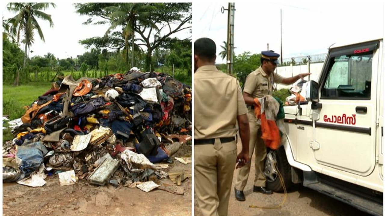മാലിന്യ കൂമ്പാരത്തിൽ നിന്നും ദേശീയ പതാക കണ്ടെത്തിയ സംഭവം; മൂന്ന് പേർ പിടിയിൽ മാലിന്യ കൂമ്പാരത്തിൽ നിന്നും ദേശീയ പതാക കണ്ടെത്തിയ സംഭവം; മൂന്ന് പേർ പിടിയിൽ