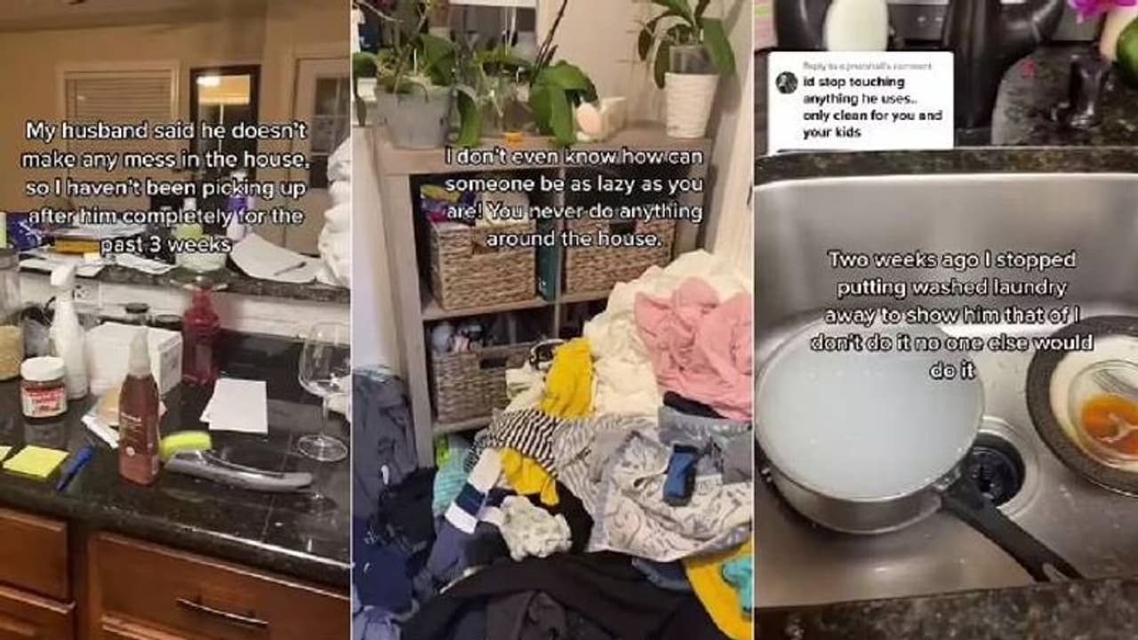 മടിച്ചി എന്ന് വിളിച്ച ഭർത്താവിനെ പാഠം പഠിപ്പിക്കാൻ ഒരു പണിയും ചെയ്യാതെ ഭാര്യ, വീടിന്റെ അവസ്ഥ