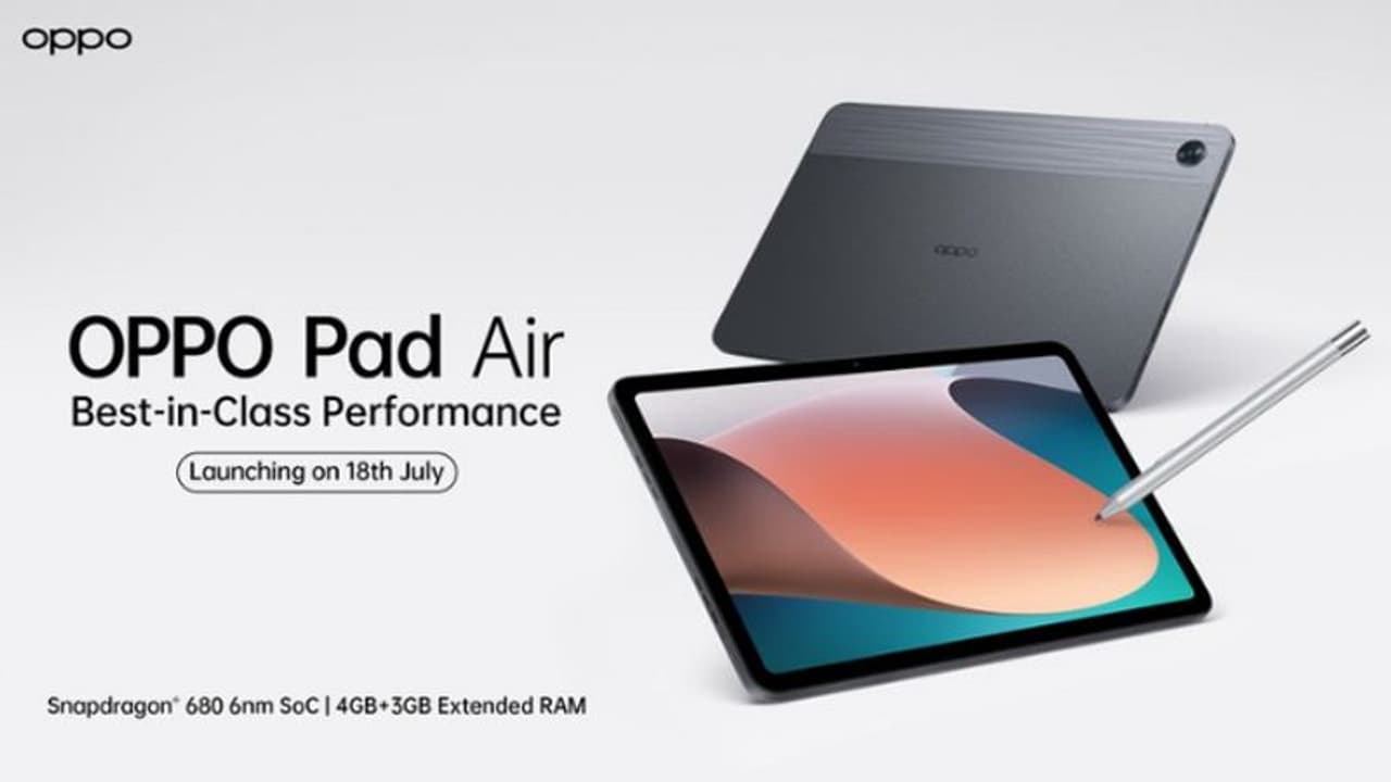 भारत में इस दिन लॉन्च होगा Oppo Pad Air टैबलेट, 15 हजार रुपये होगी कीमत, मिलेगी 7,100mAh की बड़ी बैटरी