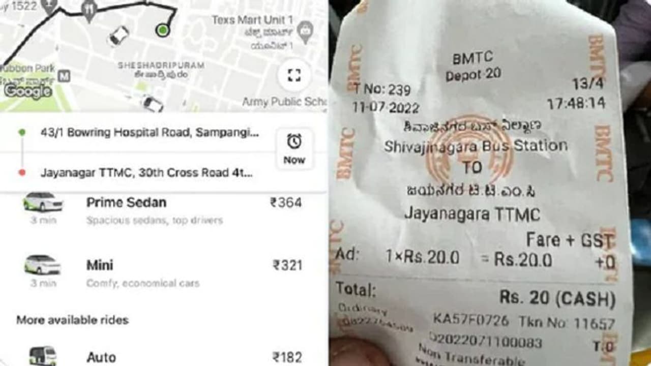ಬರೀ 20 ರೂಪಾಯಿ ಟಿಕೆಟ್‌, ಒಲಾ ಉಬರ್‌ಗೆ ಟಾಂಗ್‌ ನೀಡಿದ ಬೆಂಗಳೂರು ಪ್ರಯಾಣಿಕ!