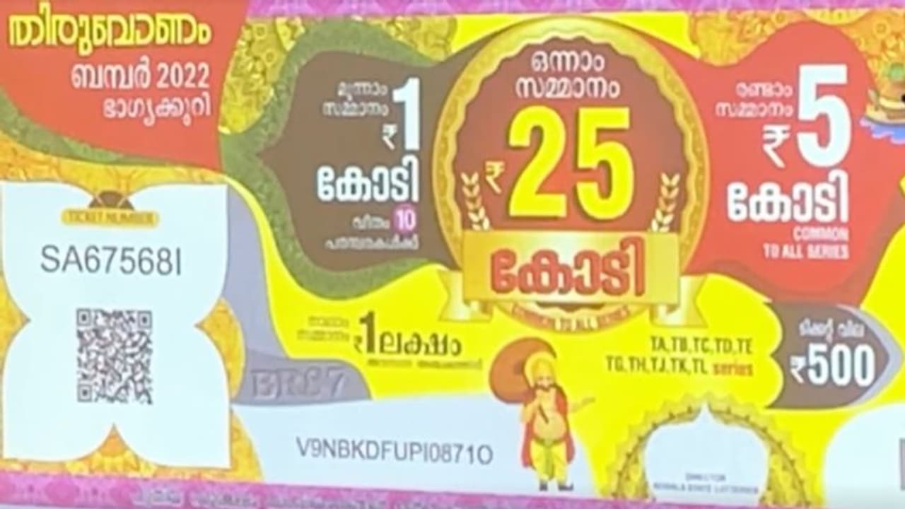 Kerala lottery thiruvonam bumper: റെക്കോർഡ് ഇട്ട് ബമ്പർ വില്പന, ഒരാഴ്ചക്കുള്ളിൽ വിറ്റത് 10.5 ലക്ഷം ടിക്കറ്റുകൾ Kerala lottery thiruvonam bumper: റെക്കോർഡ് ഇട്ട് ബമ്പർ വില്പന, ഒരാഴ്ചക്കുള്ളിൽ വിറ്റത് 10.5 ലക്ഷം ടിക്കറ്റുകൾ