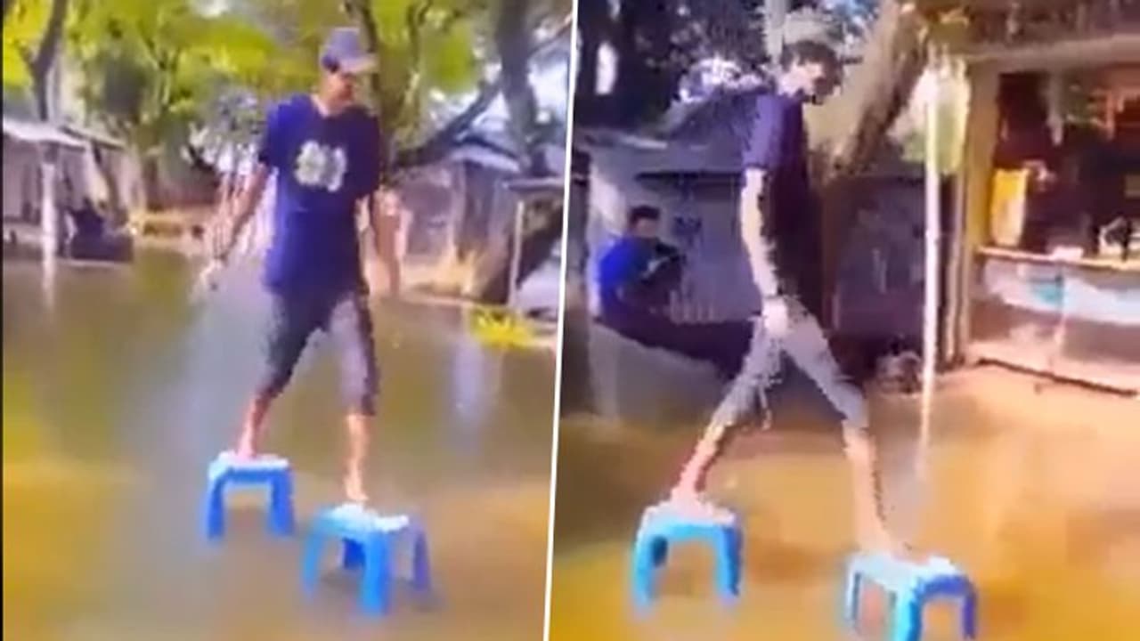 Man's innovative technique of walking on water impressed businessman Anand Mahindra: watch the video