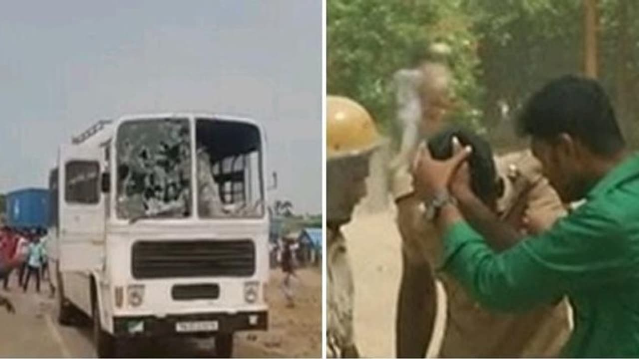 கள்ளக்குறிச்சி மாணவி மர்ம மரணம்..! மாணவ அமைப்பு போராட்டத்தில் வன்முறை.. போலீசார் துப்பாக்கி சூட்டால் பதற்றம் கள்ளக்குறிச்சி மாணவி மர்ம மரணம்..! மாணவ அமைப்பு போராட்டத்தில் வன்முறை.. போலீசார் துப்பாக்கி சூட்டால் பதற்றம்