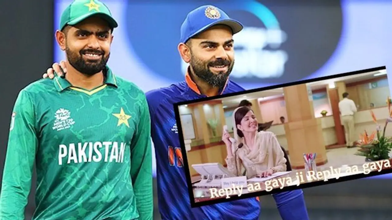 Virat Kohli's response to Babar Azam's show of support sparks meme fest Virat Kohli's response to Babar Azam's show of support sparks meme fest