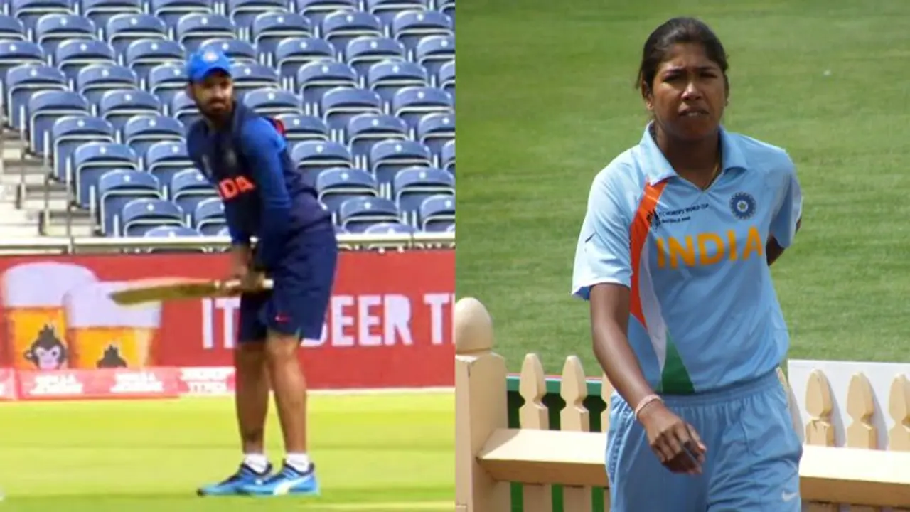 KL Rahul gets rehab underway at NCA; Jhulan Goswami bowls at him (WATCH) KL Rahul gets rehab underway at NCA; Jhulan Goswami bowls at him (WATCH)