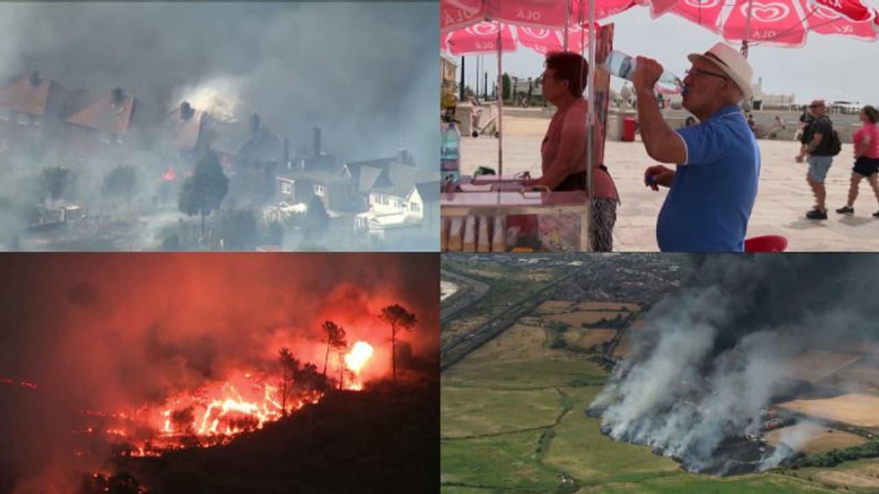 കൊടും ചൂടിൽ ചുട്ടുപഴുത്ത് യൂറോപ്പ്: ബ്രിട്ടനിൽ ഉയർന്ന താപനില, കൃഷിഭൂമി നശിച്ചു; ഉഷ്ണതരഗത്തിൽ മരണവും ഉയരുന്നു