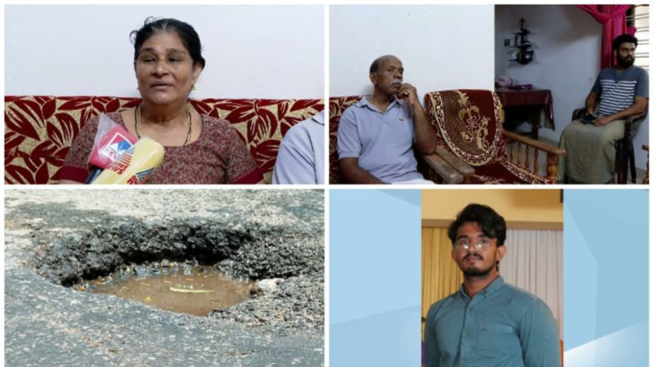 റോഡിലെ കുഴിയിൽ വീണ് മരണം: ഉദ്യോഗസ്ഥർക്കെതിരെ നടപടി വേണമെന്ന് മരിച്ച സനുവിന്റെ കുടുംബം,പൊലീസിൽ പരാതി നൽകി റോഡിലെ കുഴിയിൽ വീണ് മരണം: ഉദ്യോഗസ്ഥർക്കെതിരെ നടപടി വേണമെന്ന് മരിച്ച സനുവിന്റെ കുടുംബം,പൊലീസിൽ പരാതി നൽകി