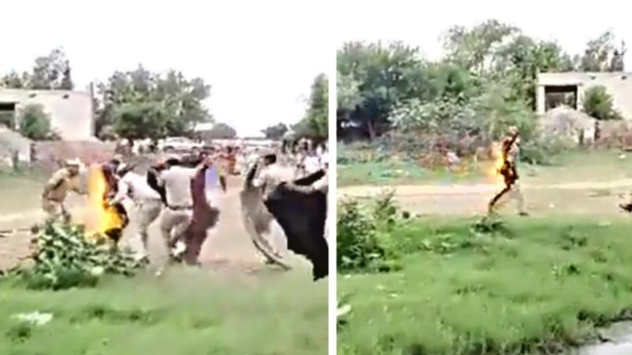 ಅಕ್ರಮ ಕಲ್ಲುಗಣಿಗಾರಿಕೆ ವಿರೋಧಿಸಿ ಬೆಂಕಿ ಹಚ್ಚಿಕೊಂಡು ಆತ್ಮಹತ್ಯೆಗೆ ಯತ್ನಿಸಿದ ಸ್ವಾಮೀಜಿ!