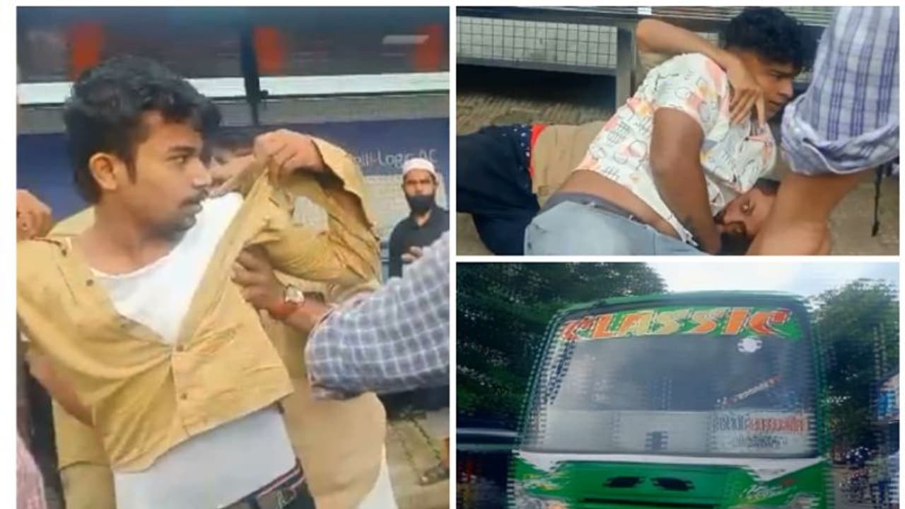 "തല്ലെന്ന് പറഞ്ഞാല് കൂട്ടത്തല്ല്"; കോഴിക്കോട്ട് ബസ് ജീവനക്കാര് തമ്മില് വഴക്ക്, കയ്യാങ്കളി "തല്ലെന്ന് പറഞ്ഞാല് കൂട്ടത്തല്ല്"; കോഴിക്കോട്ട് ബസ് ജീവനക്കാര് തമ്മില് വഴക്ക്, കയ്യാങ്കളി