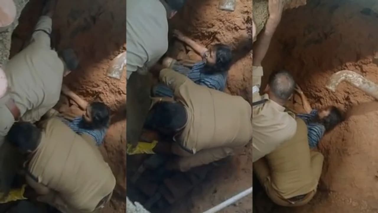 വീട്ടുമുറ്റത്തെ സ്ലാബ് തകർന്നു, വയോധിക സെപ്റ്റിക് ടാങ്കിൽ വീണു, കാലുകൾക്ക് പരിക്ക്