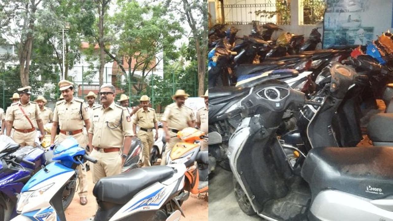 Bengaluru Crime News: ಕುಖ್ಯಾತ ಬೈಕ್ ಕಳ್ಳರ ಬಂಧನ: 76 ಬೈಕ್ ರಿಕವರಿ Bengaluru Crime News: ಕುಖ್ಯಾತ ಬೈಕ್ ಕಳ್ಳರ ಬಂಧನ: 76 ಬೈಕ್ ರಿಕವರಿ