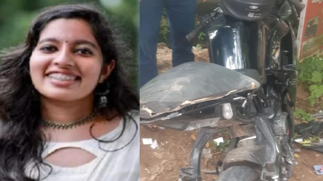 ശ്രീകാര്യത്ത് ബൈക്ക് തെന്നിവീണ് അപകടം, വിദ്യാർത്ഥിനി മരിച്ചു ശ്രീകാര്യത്ത് ബൈക്ക് തെന്നിവീണ് അപകടം, വിദ്യാർത്ഥിനി മരിച്ചു