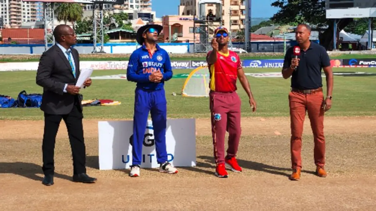 WI vs IND ಅಂತಿಮ ಏಕದಿನದಲ್ಲಿ ಟಾಸ್ ಗೆದ್ದ ಟೀಂ ಇಂಡಿಯಾ, 1 ಮಹತ್ವದ ಬದಲಾವಣೆ WI vs IND ಅಂತಿಮ ಏಕದಿನದಲ್ಲಿ ಟಾಸ್ ಗೆದ್ದ ಟೀಂ ಇಂಡಿಯಾ, 1 ಮಹತ್ವದ ಬದಲಾವಣೆ