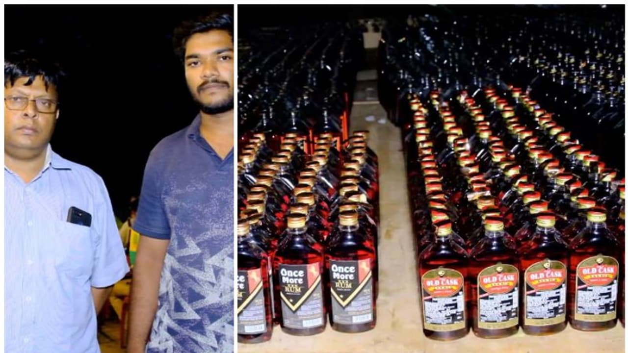 പുറമെ നോക്കിയാല് പാല്വണ്ടി, പരിശോധിച്ചപ്പോള് പാലിന് പകരം റം; പിടിച്ചെടുത്തത് 3600 ലിറ്റര് വിദേശ മദ്യം പുറമെ നോക്കിയാല് പാല്വണ്ടി, പരിശോധിച്ചപ്പോള് പാലിന് പകരം റം; പിടിച്ചെടുത്തത് 3600 ലിറ്റര് വിദേശ മദ്യം