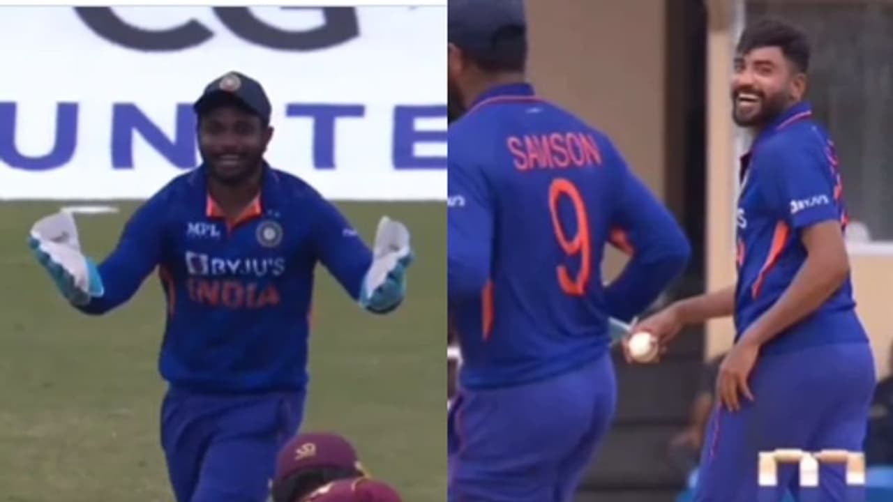 പന്ത് പിടിക്ക് ചേട്ടാന്ന് സഞ്ജു... ആദ്യം നിലത്തിട്ടു, പിന്നെ കയ്യിലൊതുക്കി സിറാജ്; ഒടുവില് കൂട്ടച്ചിരി പന്ത് പിടിക്ക് ചേട്ടാന്ന് സഞ്ജു... ആദ്യം നിലത്തിട്ടു, പിന്നെ കയ്യിലൊതുക്കി സിറാജ്; ഒടുവില് കൂട്ടച്ചിരി