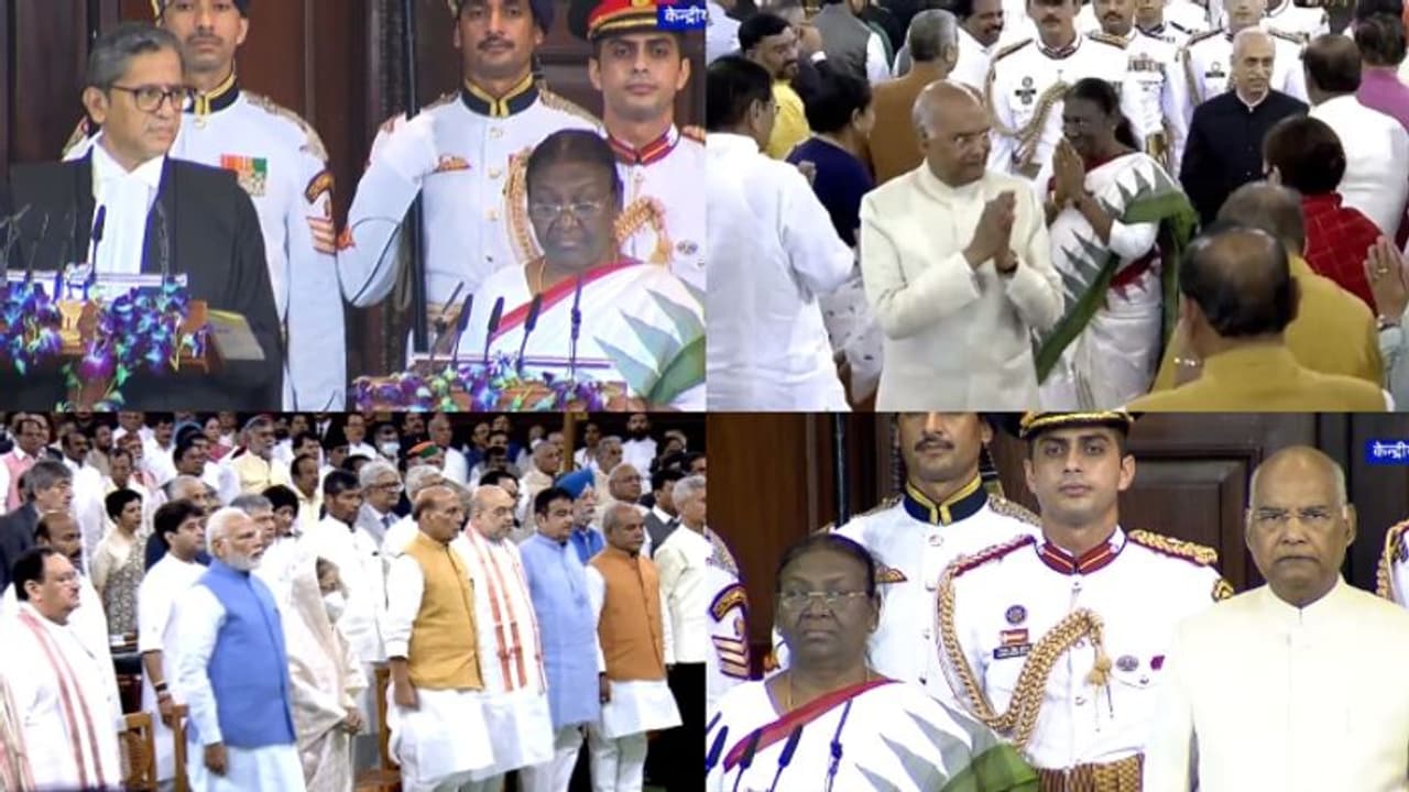 Druapadi Murmu: സെൻട്രൽ ഹാളിൽ വീണ്ടുമൊരു ചരിത്ര മുഹൂർത്തം, ദ്രൗപദി മുർമു ഇന്ത്യൻ രാഷ്ട്രപതി