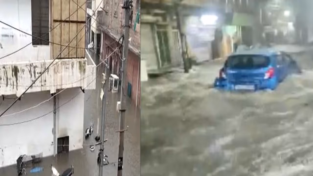 जोधपुर में आया ऐसा जल प्रलय! लोग देखते रह गए और डूब गई गाड़ियां, बह गई कारें, वीडियो में देखिए तबाही का मंजर