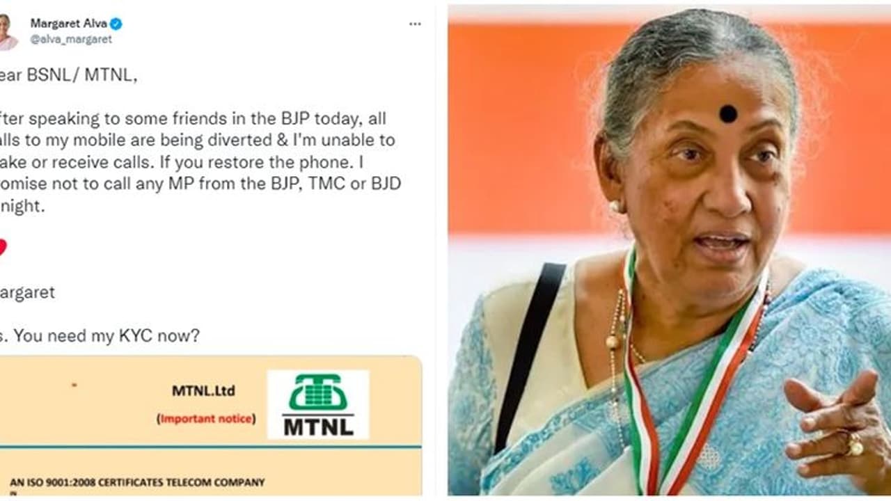 Vice President candidate Margaret Alva falls for online scam, but blames 'Big Brother' Vice President candidate Margaret Alva falls for online scam, but blames 'Big Brother'