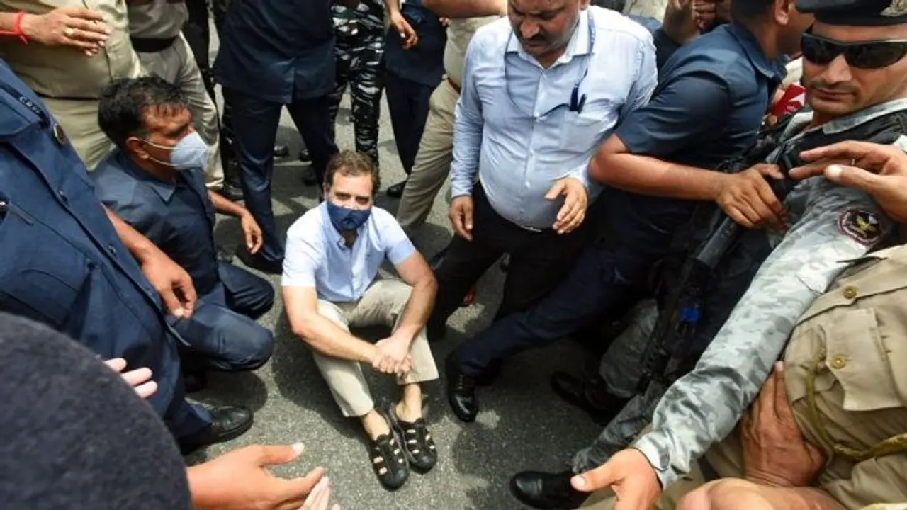 rahul : rahul arrested: 'மோடிதான் ராஜா': டெல்லியில் கைதுக்குப்பின் ராகுல் காந்தி விமர்சனம்