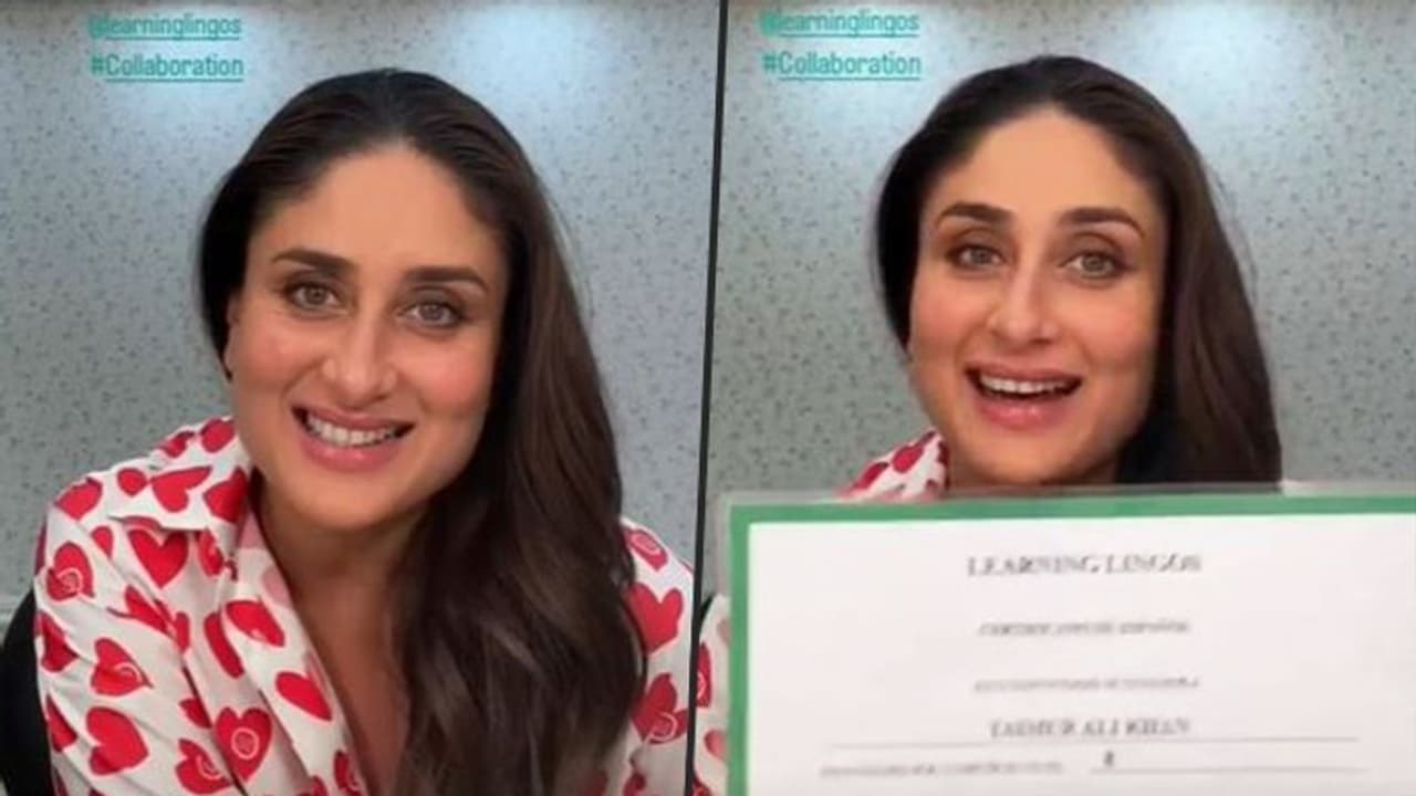 Kareena Kapoor Khan flaunts son Taimur’s Spanish certificate; calls herself ‘proud mommy’ Kareena Kapoor Khan flaunts son Taimur’s Spanish certificate; calls herself ‘proud mommy’