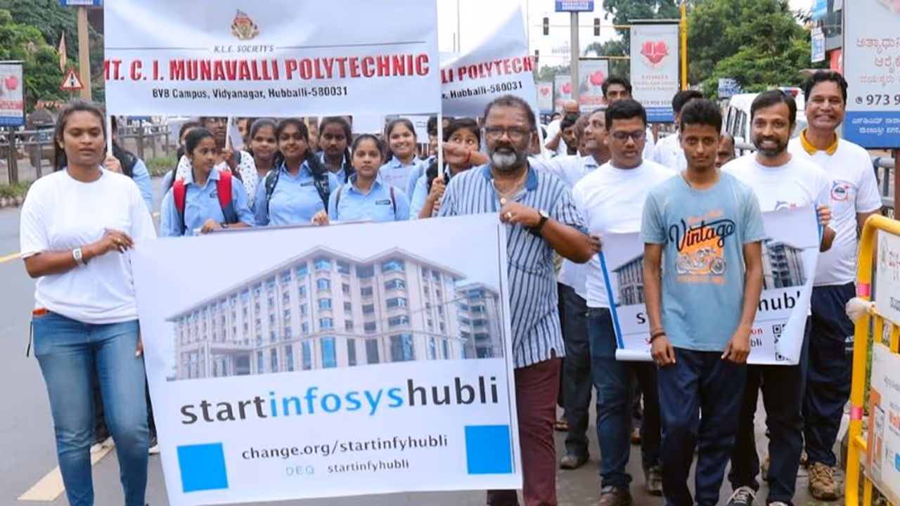 ಹುಬ್ಬಳ್ಳಿಯಲ್ಲಿ ಐಟಿ ದಿಗ್ಗಜ ಇನ್ಫೋಸಿಸ್ ಆರಂಭಕ್ಕೆ 10,000 ಮನವಿ ಅಭಿಯಾನ