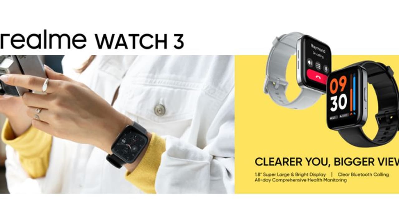 Realme Watch 3: बड़ी डिस्प्ले और ब्लूटूथ कॉलिंग फीचर के साथ लॉन्च हुई ये सस्ती स्मार्टवॉच, जाने कीमत और फीचर्स Realme Watch 3: बड़ी डिस्प्ले और ब्लूटूथ कॉलिंग फीचर के साथ लॉन्च हुई ये सस्ती स्मार्टवॉच, जाने कीमत और फीचर्स