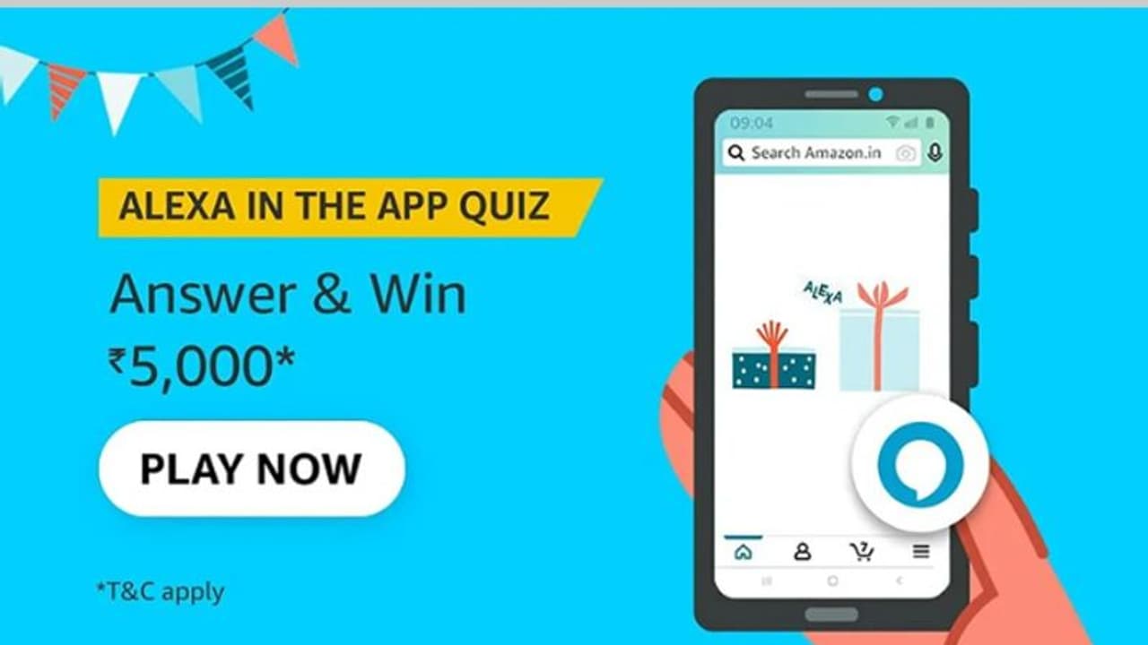 Amazon Quiz लाइव पर इन सवालों का दें सही जवाब, घर बैठे जीतें 1000 रुपये, जानिए पूरा प्रॉसेस Amazon Quiz लाइव पर इन सवालों का दें सही जवाब, घर बैठे जीतें 1000 रुपये, जानिए पूरा प्रॉसेस