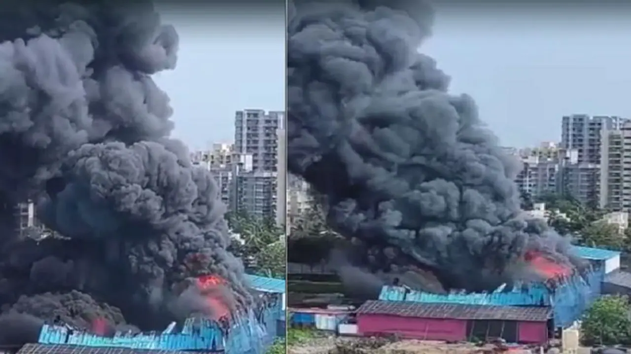 ಅಚಾನಕ್ಕಾಗಿ ಬಾಲಿವುಡ್ ಸೆಟ್‌ಗೆ ಬೆಂಕಿ, ಸಂಪೂರ್ಣ ಭಸ್ಮ, 10 ಅಗ್ನಿಶಾಮಕ ದಳ ದೌಡು