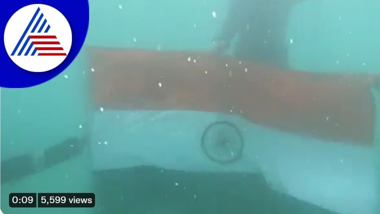 ನೀರೊಳಗೆ ರಾಷ್ಟ್ರಧ್ವಜ ಹಾರಿಸಿದ ಭಾರತೀಯ ಕೋಸ್ಟ್‌ಗಾರ್ಡ್ ತಂಡ: video viral