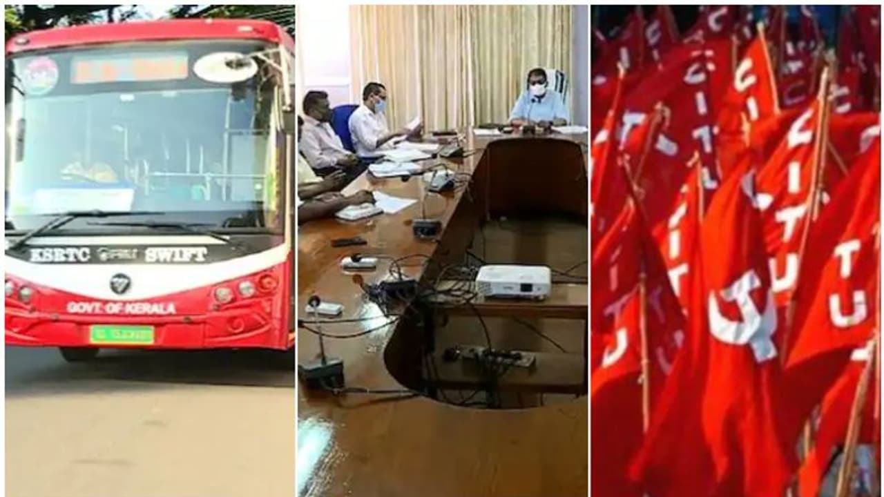 KSRTC : കെഎസ്ആര്ടിസിയിൽ കലാപകാലം; ഇലക്ട്രിക് ബസ് സിറ്റി സർവീസ് ഉദ്ഘാടനം ചെയ്യാൻ മന്ത്രി, റോഡിൽ തടയാൻ സിഐടിയു KSRTC : കെഎസ്ആര്ടിസിയിൽ കലാപകാലം; ഇലക്ട്രിക് ബസ് സിറ്റി സർവീസ് ഉദ്ഘാടനം ചെയ്യാൻ മന്ത്രി, റോഡിൽ തടയാൻ സിഐടിയു